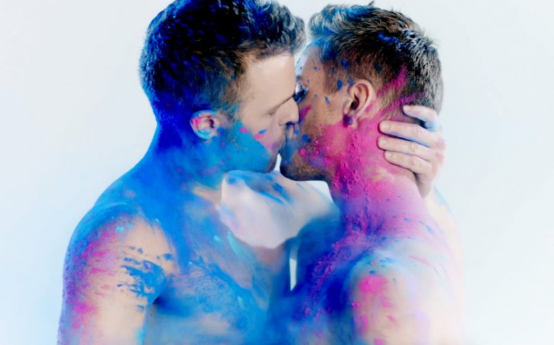 Two Men Kissing