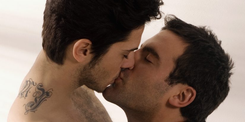 Two Men Kissing