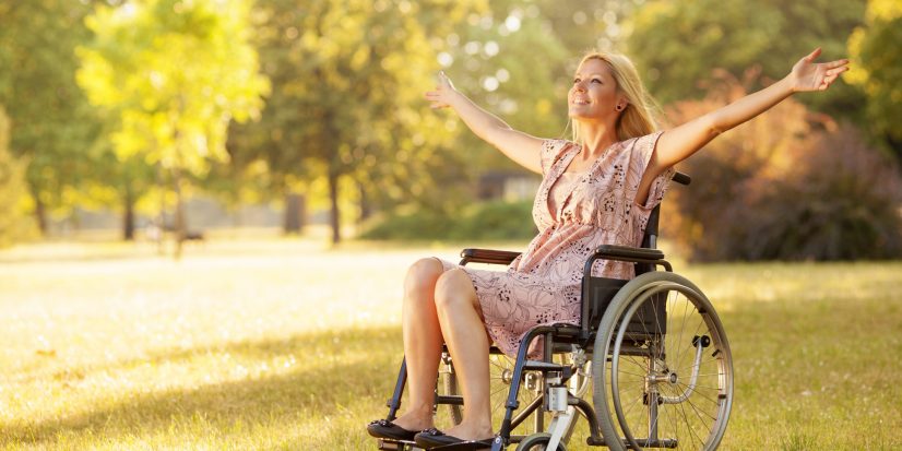 Wheelchair Woman Outside