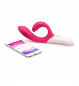 A rabbit vibrator by We-Vibe handsfree orgasm