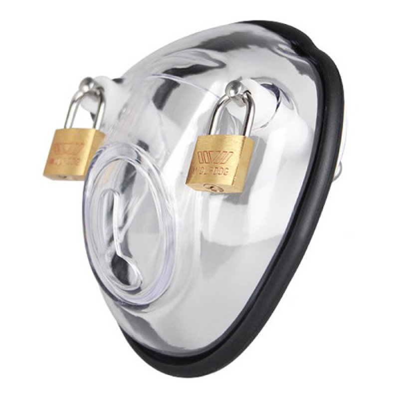 Plastic chastity sex toy