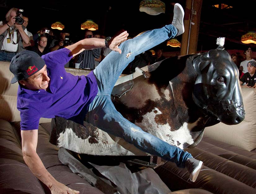 Mechanical Bull at a bucks party