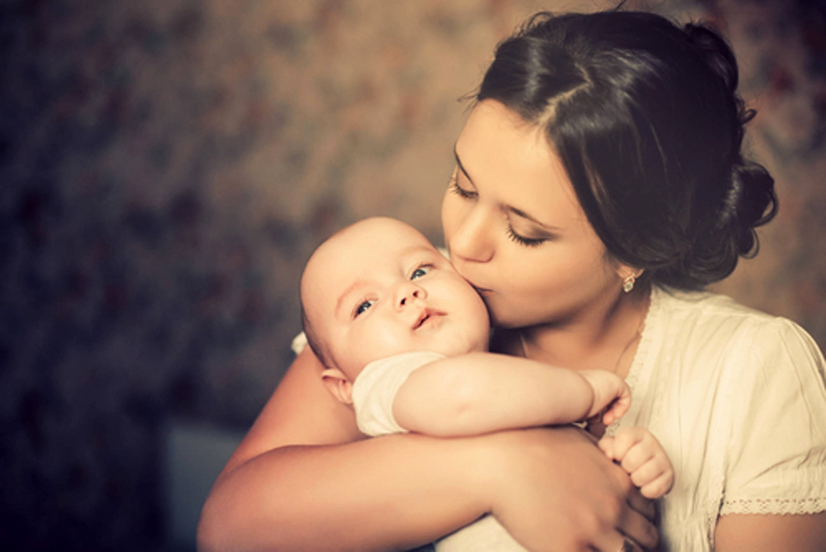 Woman with baby