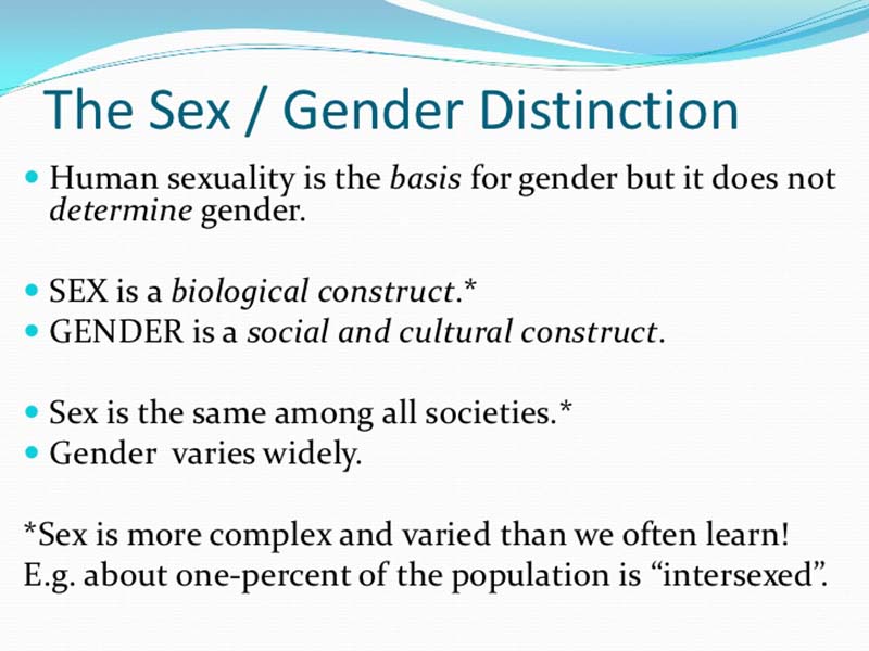 Sex And Gender Distinctions