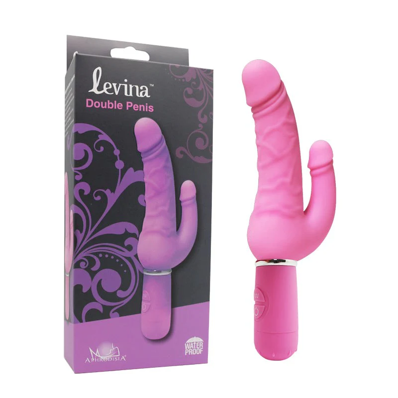 double penetration pink dildo