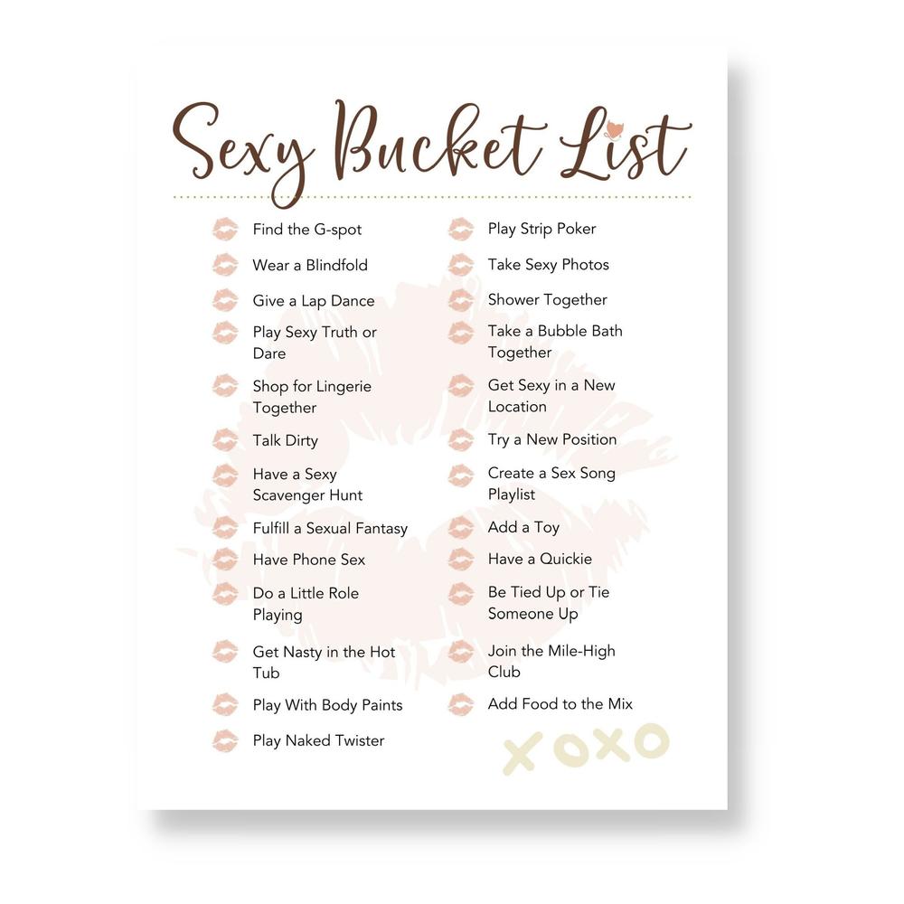 bucket list sex toys