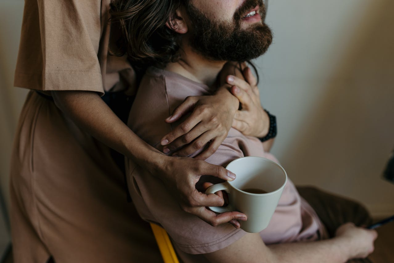 Couple communicating their problems