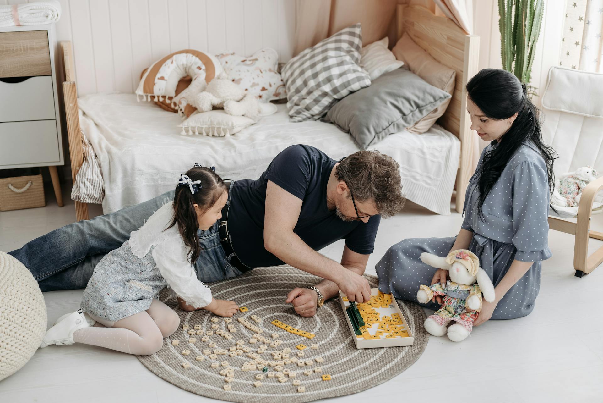 Caucasian couple with asian child