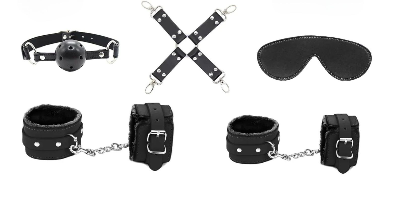 Vegan Friendly leather beginner bondage kit