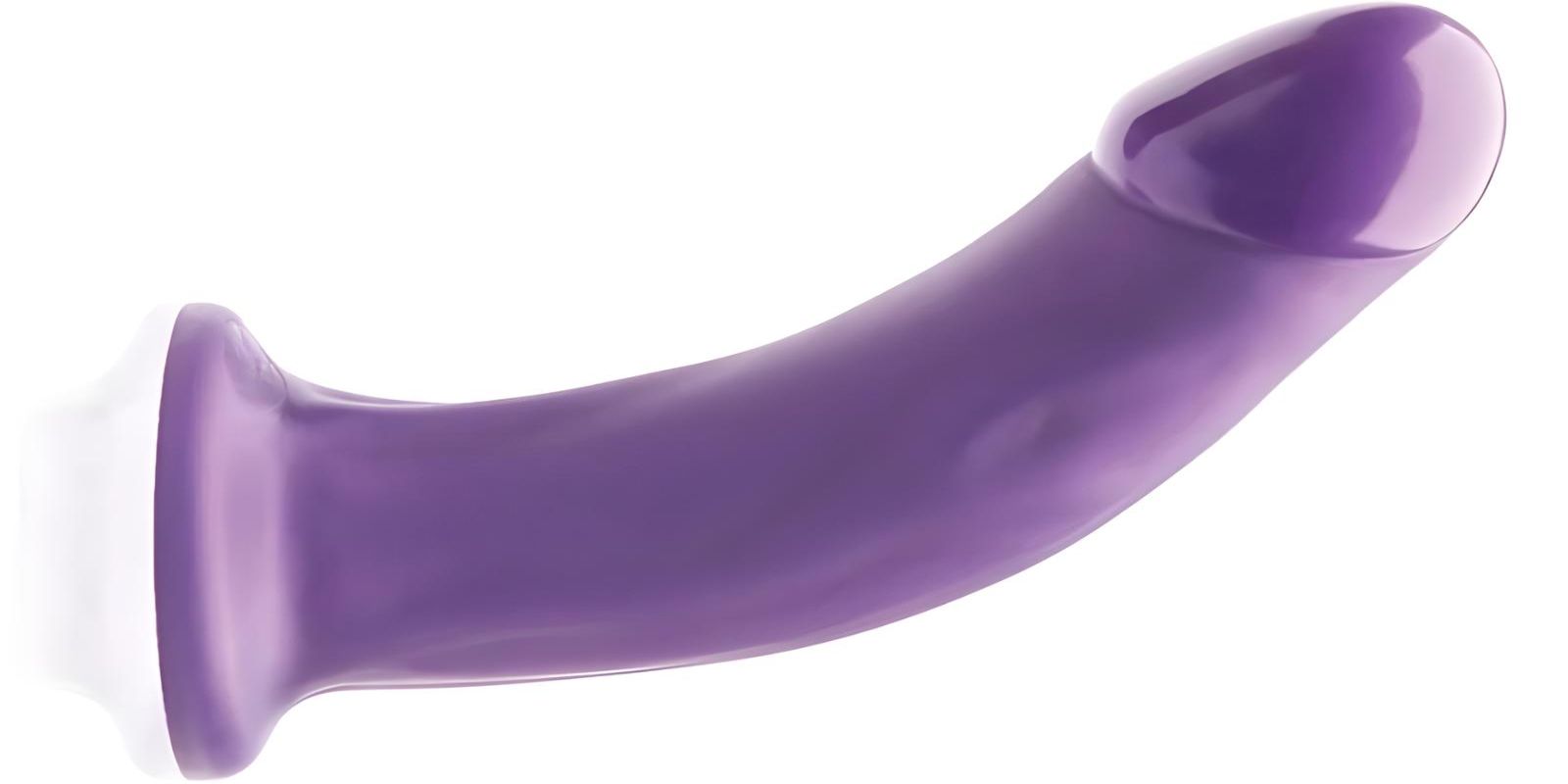 7-inch semi-realistic dildo with gently curved shaft and flared base
